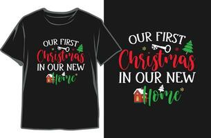 Kerstmis t-shirt ontwerp. feestelijk t-shirt. vakantie kleding vector