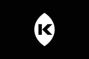 brief k blad modieus vector logo ontwerp