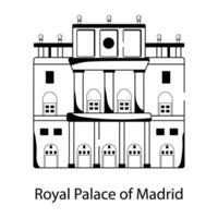 Koninklijk paleis van Madrid vector