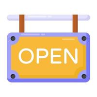 open bord en label vector