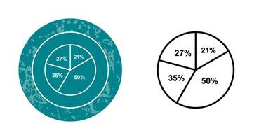 cirkeldiagram vector pictogram