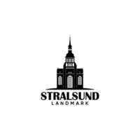 stralsund mijlpaal vector logo