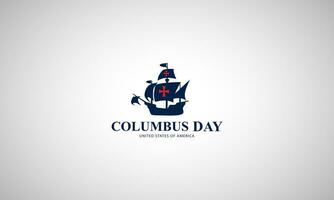 gelukkig Columbus dag achtergrond vector illustratie