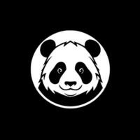 panda, zwart en wit vector illustratie