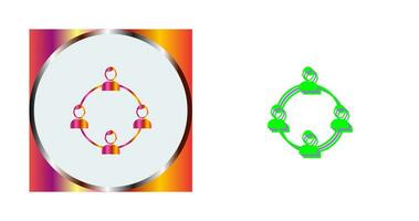 uniek netwerk groep vector icoon