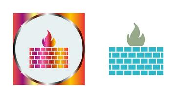 firewall vector pictogram