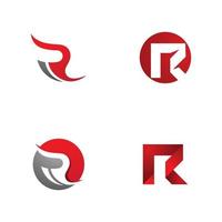 r letter logo en symbool vector