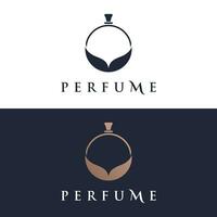 luxe essence geur parfum logo sjabloon ontwerp geïsoleerd achtergrond. vector