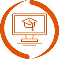 online Cursus vector icoon