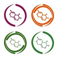 molecuul vector pictogram