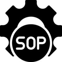 sop glyph icoon vector
