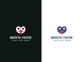 brief logo ontwerp vector