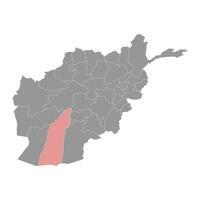 helmand provincie kaart, administratief divisie van afghanistan. vector