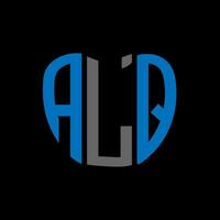 alq brief logo creatief ontwerp. alq uniek ontwerp. vector