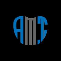 amt brief logo creatief ontwerp. amt uniek ontwerp. vector