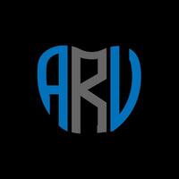 arv brief logo creatief ontwerp. arv uniek ontwerp. vector