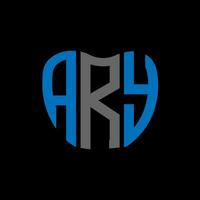 ary brief logo creatief ontwerp. ary uniek ontwerp. vector