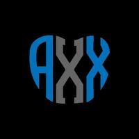 axx brief logo creatief ontwerp. axx uniek ontwerp. vector