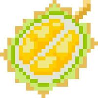 durian tekenfilm icoon in pixel stijl vector