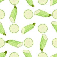 illustratie op thema van heldere patroon courgette vector