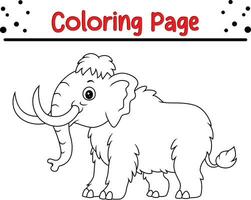 olifant kleur bladzijde voor kinderen. zwart en wit vector illustratie voor kleur boek