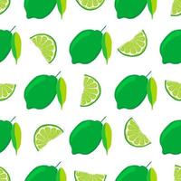 illustratie op thema grote gekleurde naadloze groene limoen vector