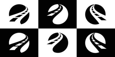 logo ontwerp cirkel weg abstract icoon vector illustratie