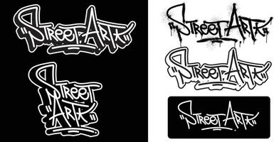 stedelijk straat kunst hiphop graffiti ontwerpen. streetwear typografie vector illustraties.