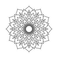 hand- getrokken mandala. decoratie in etnisch tekening ornament. vector