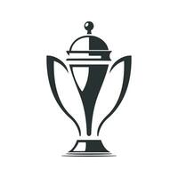 trofee icoon vector illustratie, kampioen kop logo