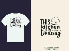 voedsel en keuken typografie t overhemd ontwerp vector