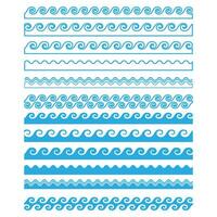 golven icoon vector set. Golf illustratie teken verzameling. oceaan symbool. water logo.