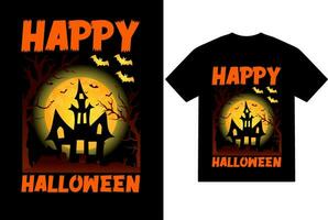 gelukkig halloween t overhemd ontwerp halloween t overhemd ontwerp vector