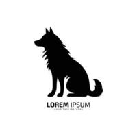 abstract wolf logo coyote icoon hond silhouet jakhals vector sjabloon