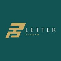 minimaal eerste fg brief logo, modern en luxe icoon vector sjabloon element