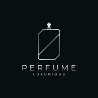 luxe essence geur parfum logo sjabloon ontwerp geïsoleerd achtergrond. vector