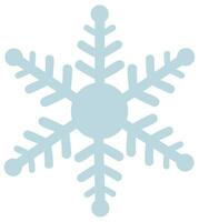 vector illustratie van een sneeuwvlok. sneeuwvlok icoon.