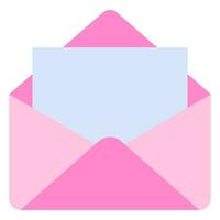 brief envelop in roze kleur geïsoleerd Aan wit achtergrond, envelop vector illustratie.