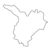 Samukh wijk kaart, administratief divisie van azerbeidzjan. vector