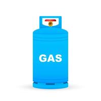 gas- cilinder vector tank. lpg propaan fles icoon container. zuurstof gas. vector voorraad illustratie.