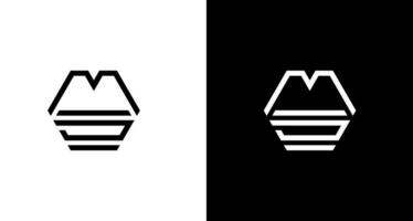 logo eerste mini monogram ontwerp geschikt voor ieder bedrijf of merk naam met haar initialen. vector