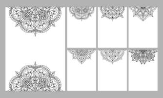 vector mandala sjabloon voor decoratie uitnodiging, kaarten, bruiloft, logo's, omslag, brochure, folder, banier