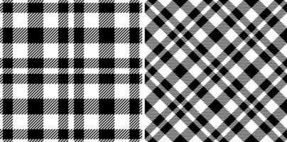 patroon controleren textiel van naadloos achtergrond plaid met een structuur kleding stof Schotse ruit vector. vector