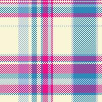 plaid Schotse ruit structuur van controleren naadloos patroon met een vector textiel kleding stof achtergrond.