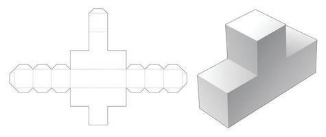 verpakking gestanst sjabloon vector