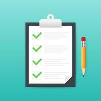 klembord met checklist icoon. klembord met checklist icoon voor web. vector voorraad illustratie.