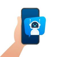 robot icoon. bot teken ontwerp. Chatbot symbool concept. stem ondersteuning onderhoud bot. online ondersteuning bot. vector illustratie