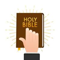 tekening icoon. boek heilig Bijbel logo illustratie vector. schetsen tekening. tekening vector illustratie