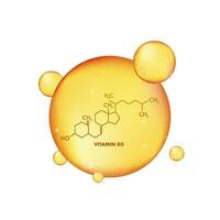 vitamine d3 formule, Super goed ontwerp voor ieder doeleinden. vector illustratie geïsoleerd.