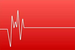 rood hartslag. hart pols. kardiogram concept. vector voorraad illustratie
